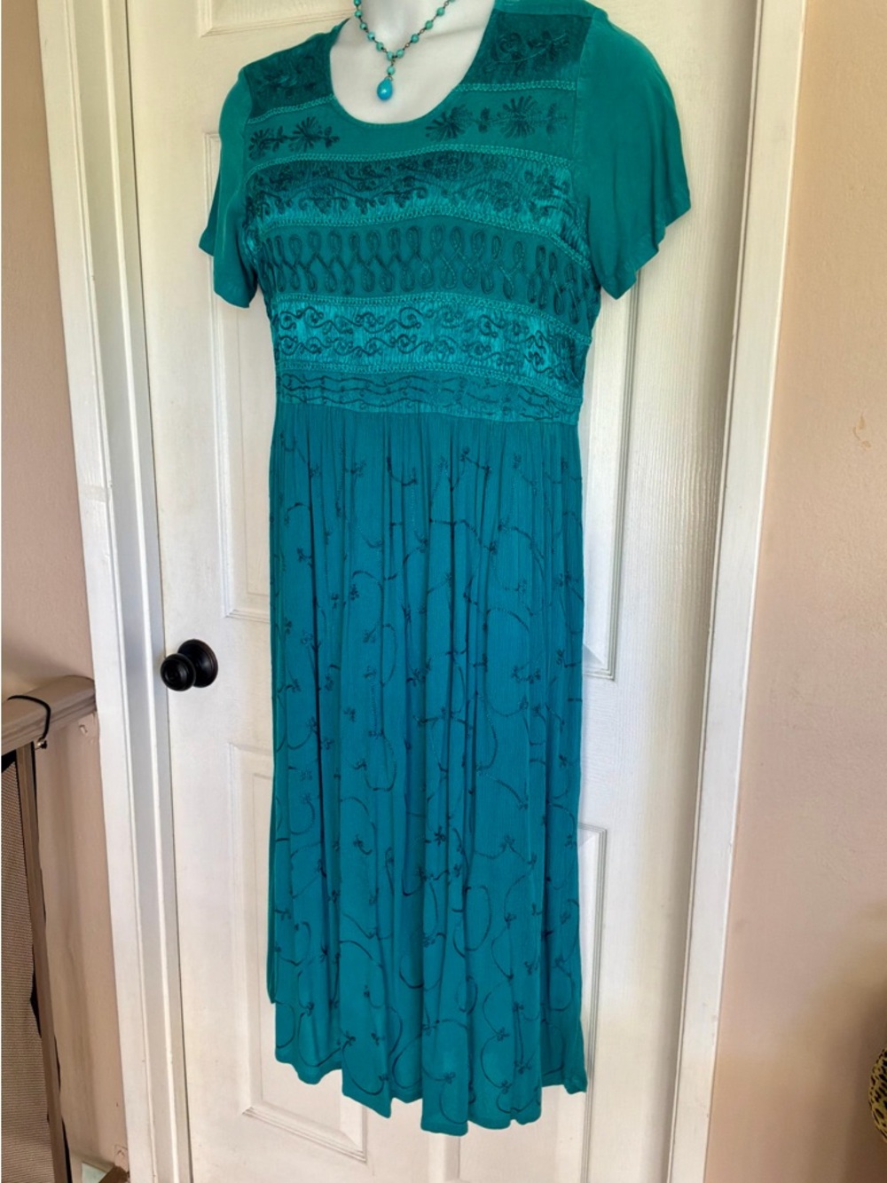 NAQUI… Embroidered Boho Maxi Dress